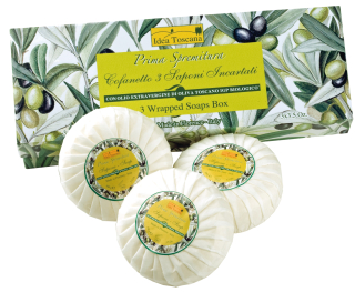 Prima Spremitura Mýdla balená v dárkové krabičce organická 3x100g